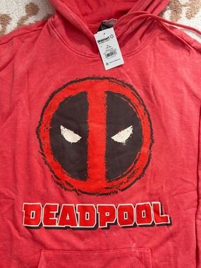 Walmart Deadpool Red Graphic Hoodie